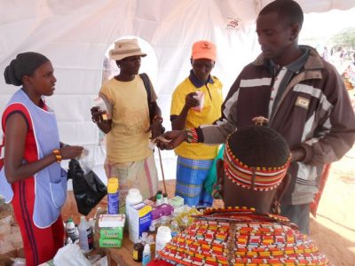 Kenya REGAL-AG Lucy Katap Lemantile, community animal health worker in Oldonyiro at market