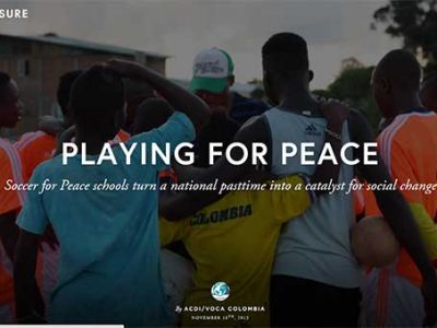 ACIP Colombia playing for peace soccer