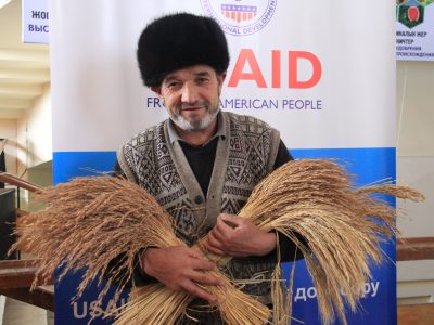 Kyrgyzstan Agro Horizon man with wheat