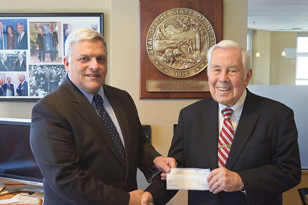 Bill Polidoro and Senator Lugar