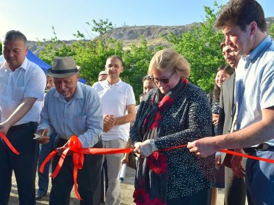 Kyrgyzstan US Ambassador visits Agro Horizon participating in Aravan ribbon cutting