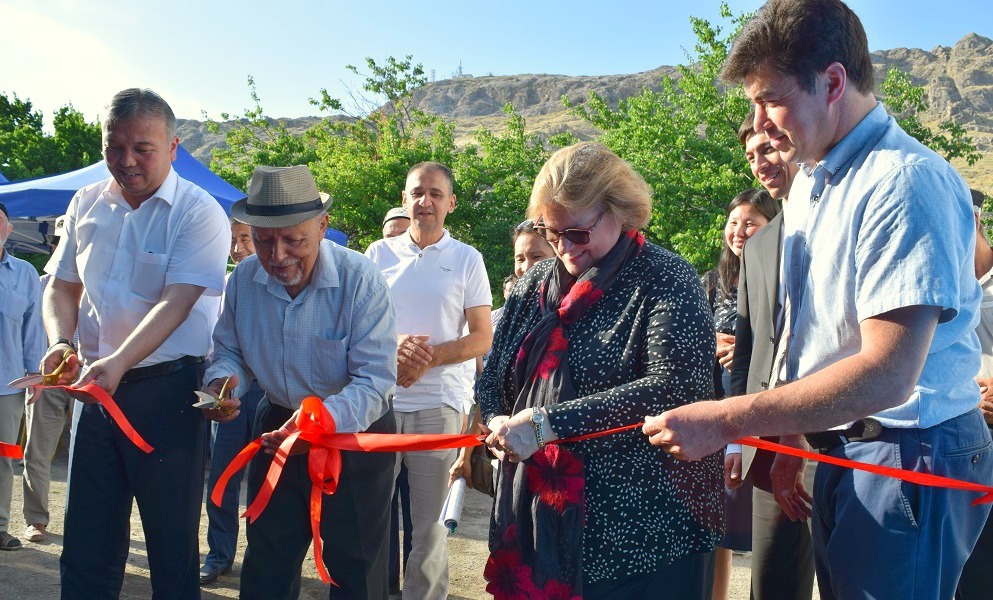Kyrgyzstan US Ambassador visits Agro Horizon participating in Aravan ribbon cutting