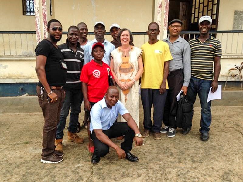 Former Syngenta Employee Julie Moore volunteers with ACDI/VOCA Farmer-to-Farmer in Liberia