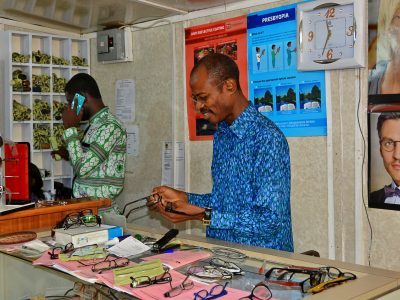 Ghana-small business owner stock photo