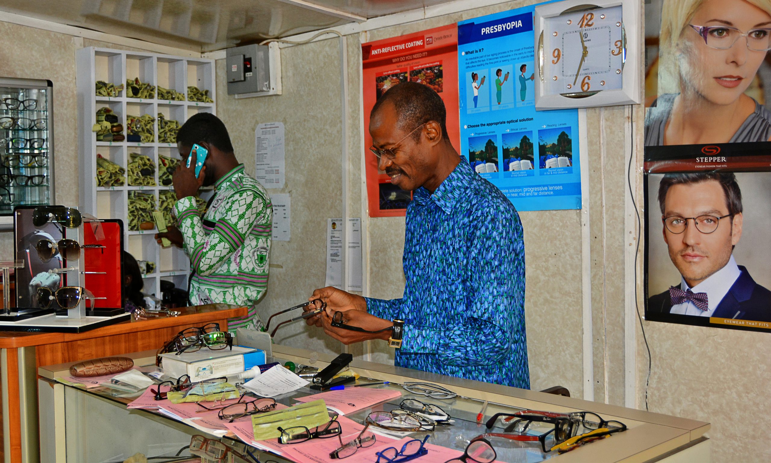 Ghana-small business owner stock photo